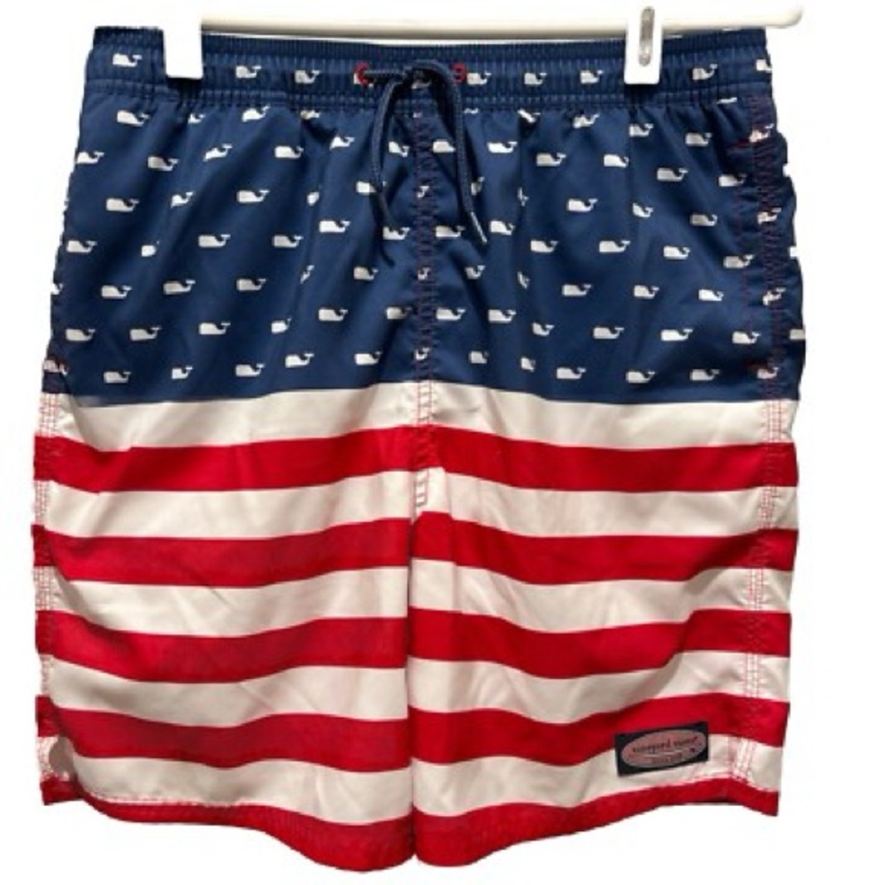Vineyard Vines Patriotic Swim Trunks